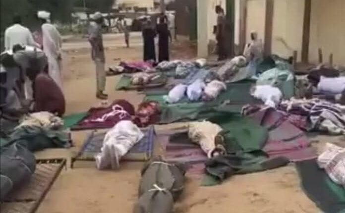 جثامين قصف مسجد بالفاشر