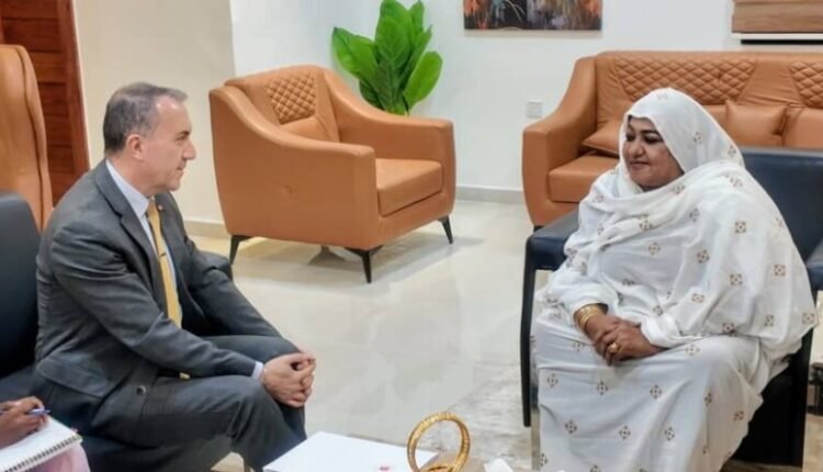 وزيرة الصناعة والسفير التركي
